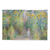 Claude Monet - De tuin van de kunstenaar in Vetheu Kussensloop (Achterkant)