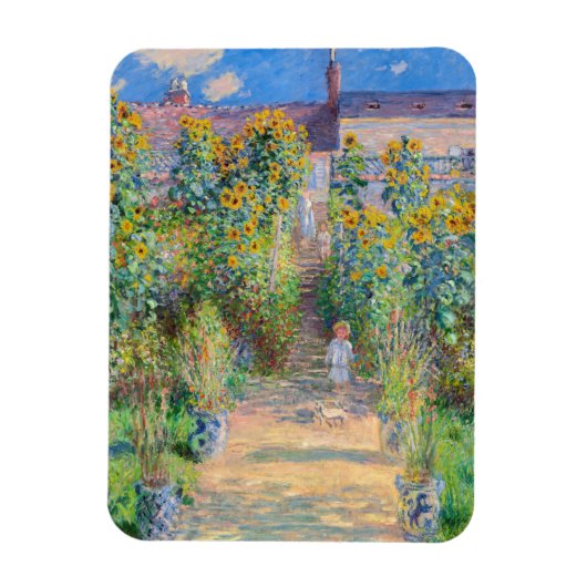 Claude Monet - De tuin van de kunstenaar in Vetheu Magneet (Verticaal)