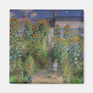 Claude Monet De tuin van de kunstenaar in Vetheu Magneet