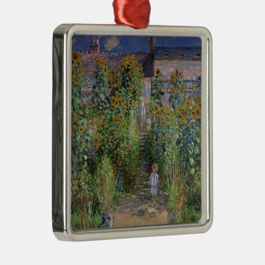 Claude Monet | De tuin van de kunstenaar in Vetheu Metalen Ornament (Rechts)