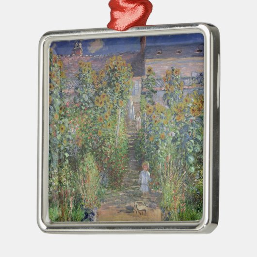 Claude Monet | De tuin van de kunstenaar in Vetheu Metalen Ornament (Links)