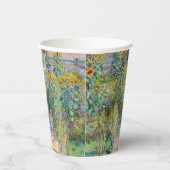 Claude Monet - De tuin van de kunstenaar in Vetheu Papieren Bekers (Rechts)