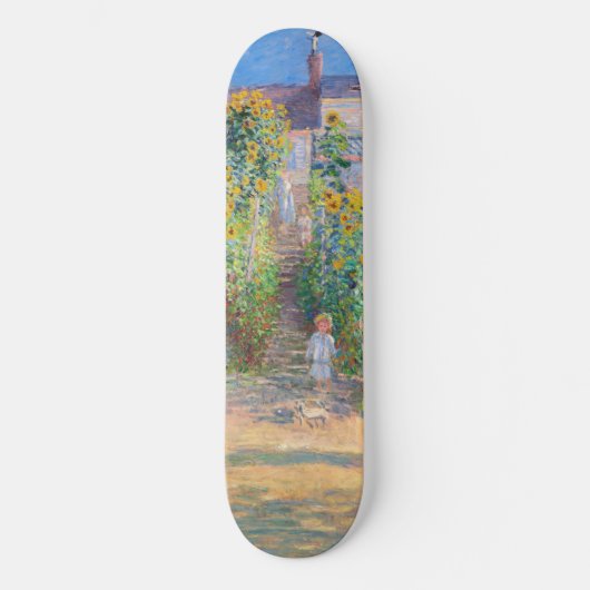 Claude Monet - De tuin van de kunstenaar in Vetheu Persoonlijk Skateboard (Voorkant)