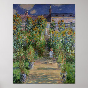 Claude Monet   De tuin van de kunstenaar in Vetheu Poster