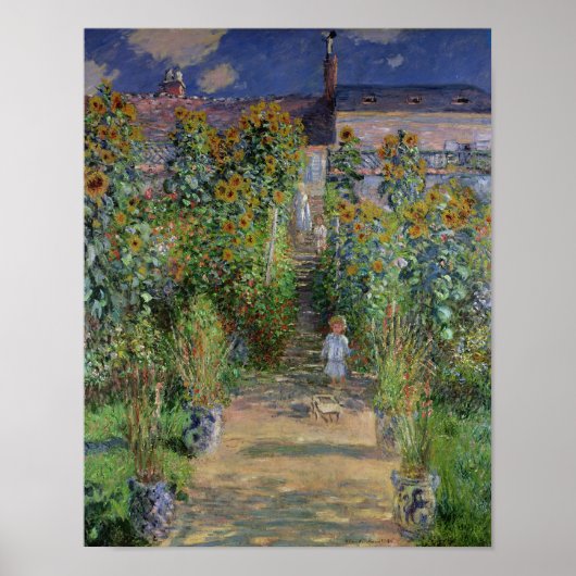 Claude Monet | De tuin van de kunstenaar in Vetheu Poster (Voorkant)