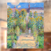 Claude Monet - De tuin van de kunstenaar in Vetheu Raamsticker (Vel 2)