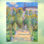 Claude Monet - De tuin van de kunstenaar in Vetheu Raamsticker (Vel 3)