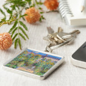 Claude Monet - De tuin van de kunstenaar in Vetheu Sleutelhanger (Zijkant)