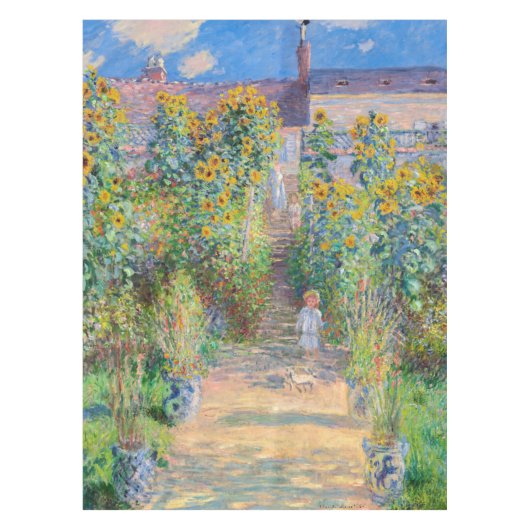 Claude Monet - De tuin van de kunstenaar in Vetheu Tafelkleed (Voorkant)