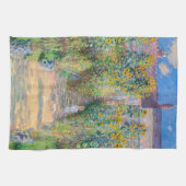 Claude Monet - De tuin van de kunstenaar in Vetheu Theedoek (Horizontaal)