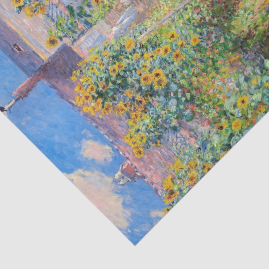 Claude Monet - De tuin van de kunstenaar in Vetheu Tissuepapier (Detail)