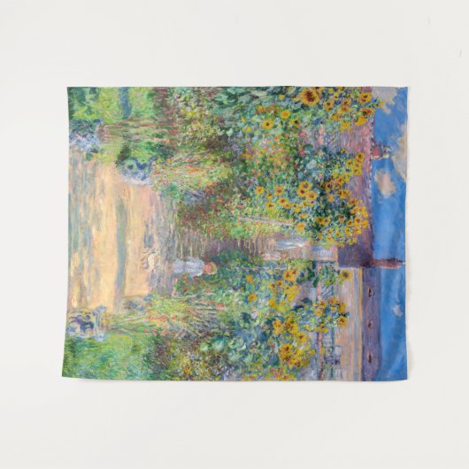 Claude Monet - De tuin van de kunstenaar in Vetheu Wandkleed (Voorkant (horizontaal))