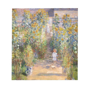 Claude Monet de Tuin van de Kunstenaar in Vétheuil Notitieblok