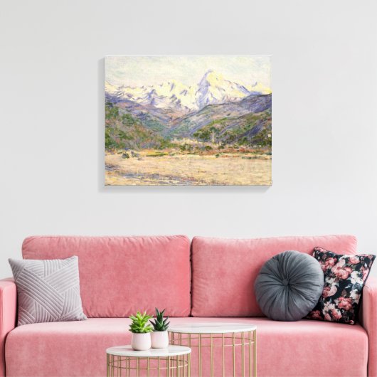 Claude Monet | De vallei van Nervia Canvas Afdruk (Insitu (Woonkamer))