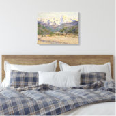 Claude Monet | De vallei van Nervia Canvas Afdruk (Insitu (Slaapkamer))