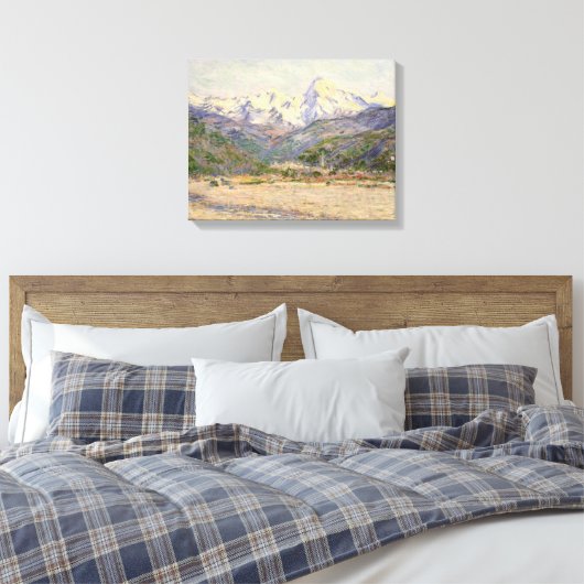 Claude Monet | De vallei van Nervia Canvas Afdruk (Insitu (Slaapkamer))
