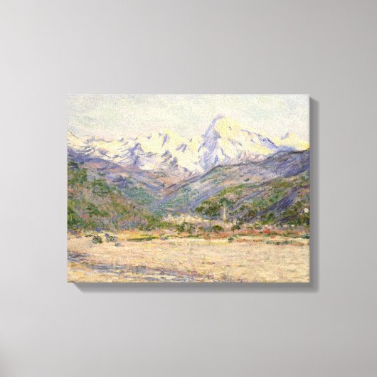 Claude Monet | De vallei van Nervia Canvas Afdruk (Voorkant)
