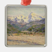 Claude Monet | De vallei van Nervia Metalen Ornament (Voorkant)