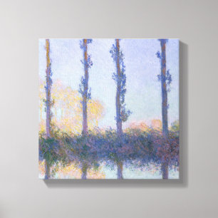 Claude Monet   De vier bomen Canvas Afdruk