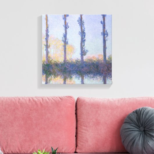 Claude Monet | De vier bomen Canvas Afdruk (Insitu (Woonkamer))