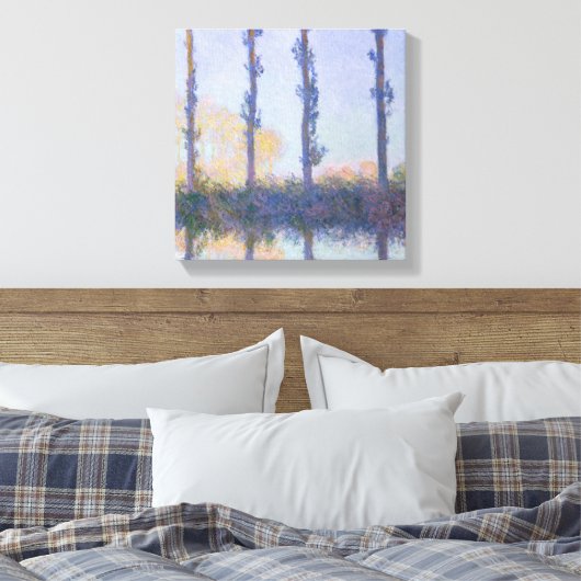 Claude Monet | De vier bomen Canvas Afdruk (Insitu (Slaapkamer))