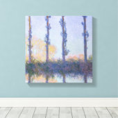 Claude Monet | De vier bomen Canvas Afdruk (Insitu (Houten vloer))