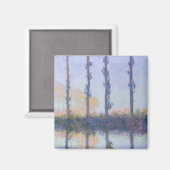 Claude Monet | De vier bomen Magneet (Voorkant / Achterkant)