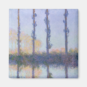 Claude Monet de Vier Bomen Magneet