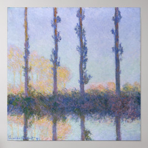 Claude Monet   De vier bomen Poster