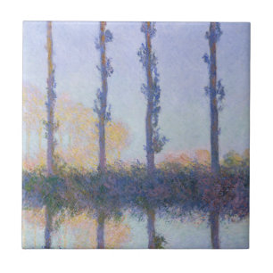 Claude Monet   de Vier Bomen Tegeltje