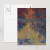 Claude Monet - De waterlelievijver in de avond Briefkaart (Voorkant / Achterkant)