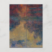Claude Monet - De waterlelievijver in de avond Briefkaart (Voorkant)
