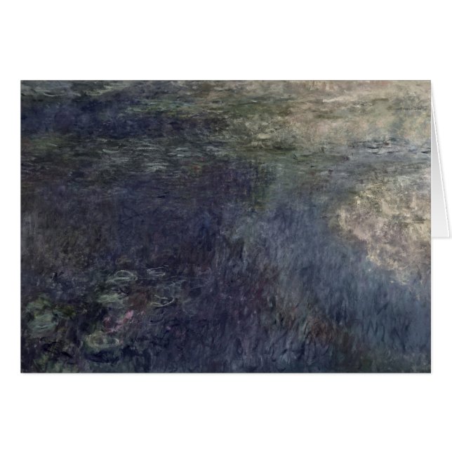 Claude Monet | De waterlio's De wolken 1914-18 (Voorkant Horizontaal)