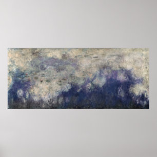 Claude Monet   De waterlio's van de wolken 1915-26 Poster