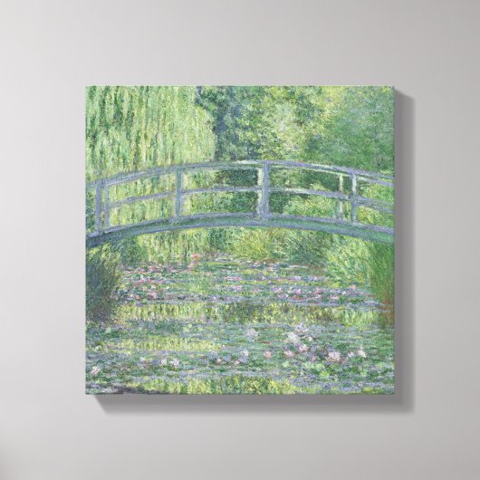 Claude Monet | De waterpas Pond: Groene harmonie Canvas Afdruk (Voorkant)