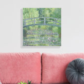Claude Monet | De waterpas Pond: Groene harmonie Canvas Afdruk (Insitu (Woonkamer))