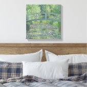 Claude Monet | De waterpas Pond: Groene harmonie Canvas Afdruk (Insitu (Slaapkamer))