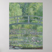 Claude Monet | De waterpas Pond: Groene harmonie Poster (Voorkant)