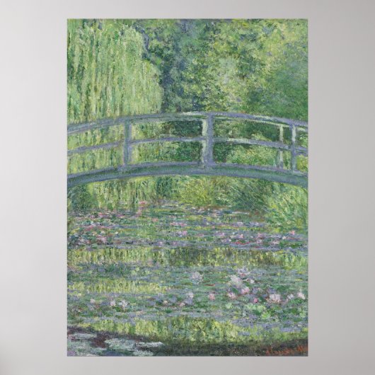 Claude Monet | De waterpas Pond: Groene harmonie Poster (Voorkant)