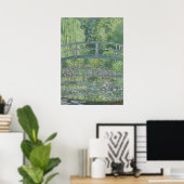 Claude Monet | De waterpas Pond: Groene harmonie Poster (Thuiskantoor)