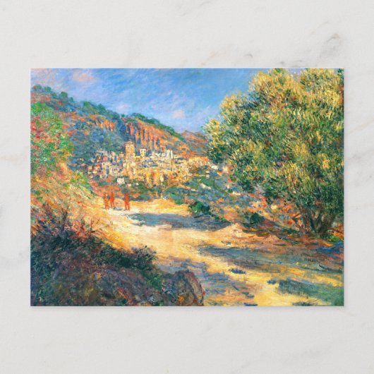 Claude Monet De weg naar Monte Carlo Briefkaart (Voorkant)
