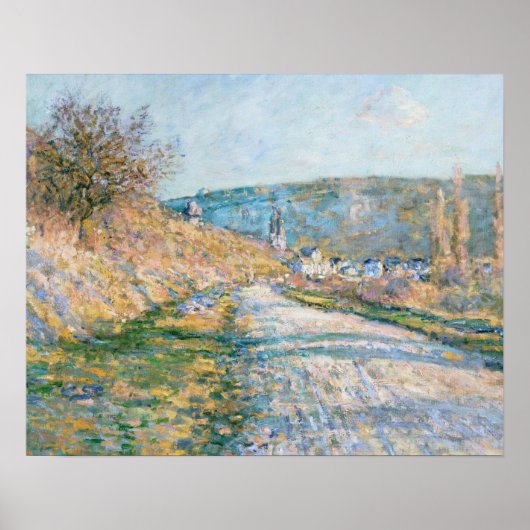 Claude Monet - De weg naar Vétheuil Poster (Voorkant)