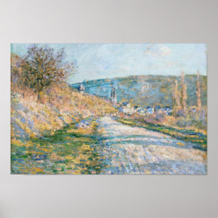 Claude Monet - De weg naar Vétheuil Poster
