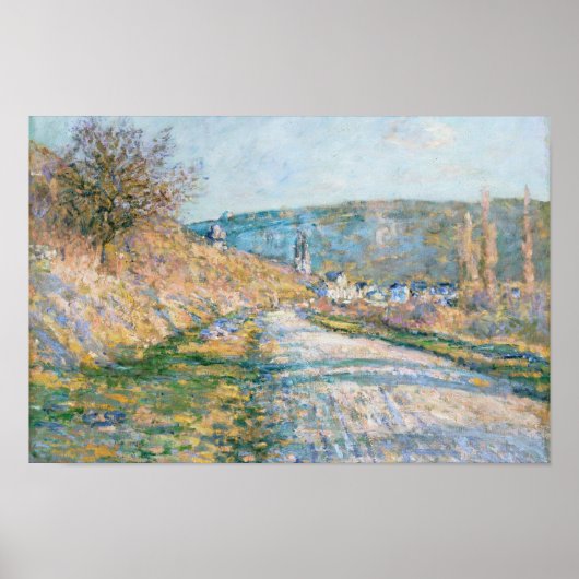 Claude Monet - De weg naar Vétheuil Poster (Voorkant)
