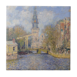 Claude Monet - De Zuiderkerk, Amsterdam Tegeltje