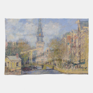 Claude Monet - De Zuiderkerk, Amsterdam Theedoek
