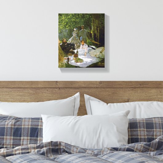 Claude Monet – Déjeuner sur l'herbe – 1866 Canvas Afdruk (Insitu (Slaapkamer))