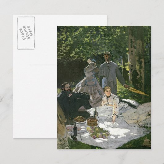 Claude Monet | Dejeuner sur l'Herbe, Chailly Briefkaart (Voorkant / Achterkant)