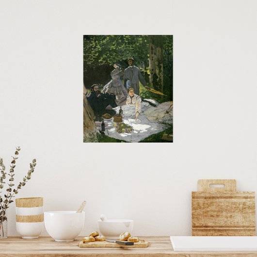 Claude Monet | Dejeuner sur l'Herbe, Chailly Poster (Keuken)