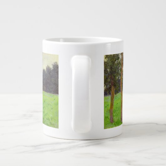 Claude Monet | Deux Arbres dans la Prairie Grote Koffiekop (Achterkant)